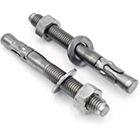 HEAVYTOOL® - Anclaje M8 de 8 mm de diámetro x 90 mm de largo acero inoxidable A2 AISI 304 Inox [10 unidades]